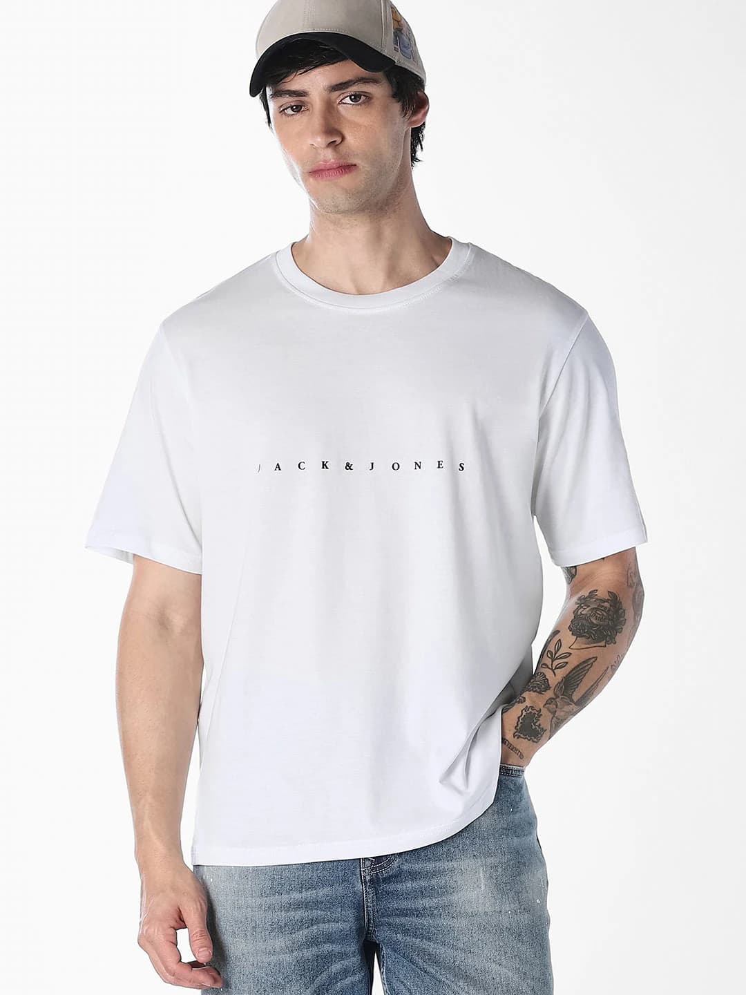 Men's Oversized Box-Fit Tee — Off-White