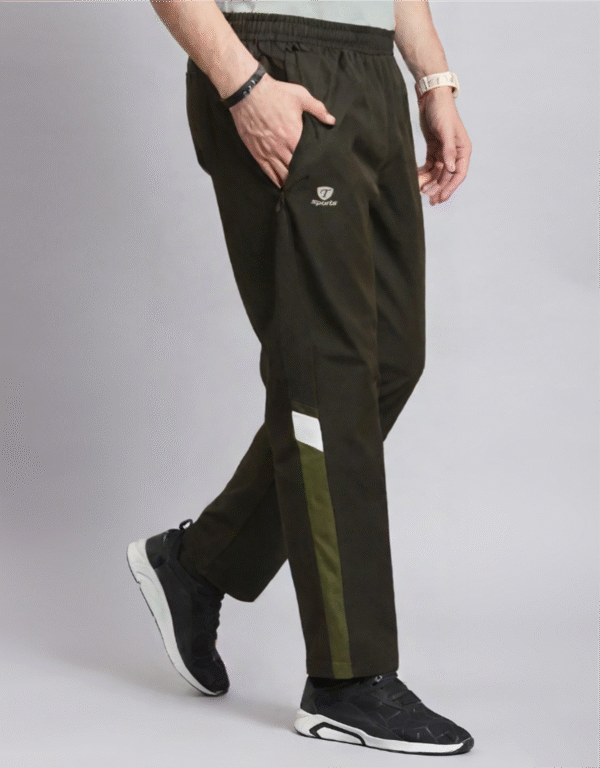 Men's Dark Green Trackpant